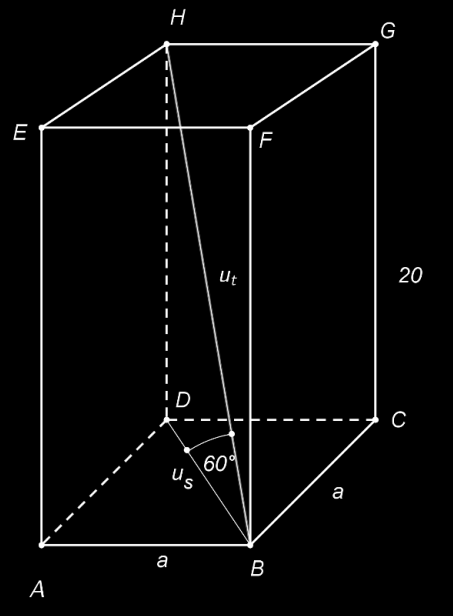 x x x 41 5x 41 5x 41 5 x,9 1, 4 a 4,9 91,6 cm b 114,5 cm c 146,5 cm Délky stran jsou a 91,6 cm, b 114,5 cm, c 146,5 cm. 8. Vypočtěte povrch kvádru, je-li objem V = 540,8 cm.