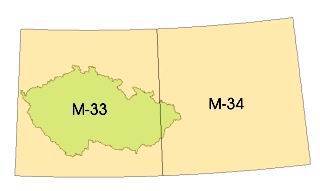 2 Historická mapová díla Kartografickým základem pro nové topografické mapování bylo příčné válcové konformní Gauss-Krügerovo zobrazení šestistupňových poledníkových pásů.