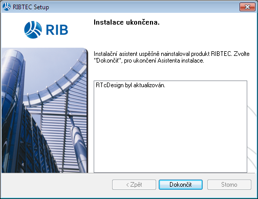 strana 9 Vlastní instalace vybraných produktů RIBTEC Instalace síťového klienta Zkontrolujte nastavení pro instalaci a potvrďte tlačítkem Instalovat.