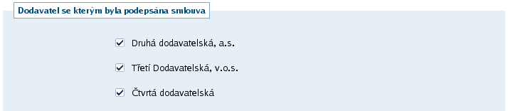 Obrázek 88: Stránka pro potvrzení přechodu z fáze Vyhodnoceno do Zadáno Obrázek 89: Výběr účastníků rámcové smlouvy V případě VZ dělené na části v rámci jednoho zadávacího řízení je potřeba nastavit