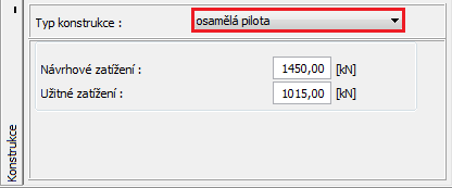 U písčitých a štěrkovitých zemin pak musíme zadat také velikost zrn a součinitel překonsolidace OCR. Tento parametr redukuje hodnotu maximálního napětí na patě piloty pmax, pata MPa.