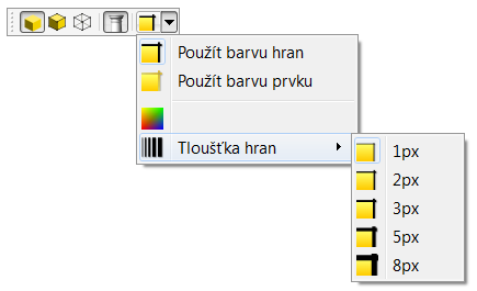 Ostatní panely nástrojů Ostatní panely nástrojů, přidané pro usnadnění, jsou Panel Lupa, Panel Rotace a Panel Plocha.