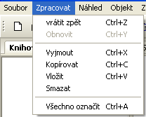 Kopírování kreslených objektů a textů Před kopírováním musí být požadovaný objekt nebo požadovaná skupina objektů označena. Kopírovat můžete prostřednictvím 3 různých metod: 1.