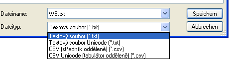 Dokumentace Před uložením dokumentace můžete vyfiltrovat nepoužívané parametry.