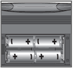 Zapojte síťový kabel do zásuvky ve zdi (230 V~, 50/60 Hz). Poznámka: Pokud je přístroj napájen ze sítě a současně jsou v něm vloženy baterie, přístroj si bere energii pouze ze sítě.