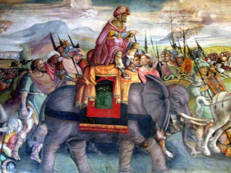 porážku Kartága tažení do Itálie váleční sloni
