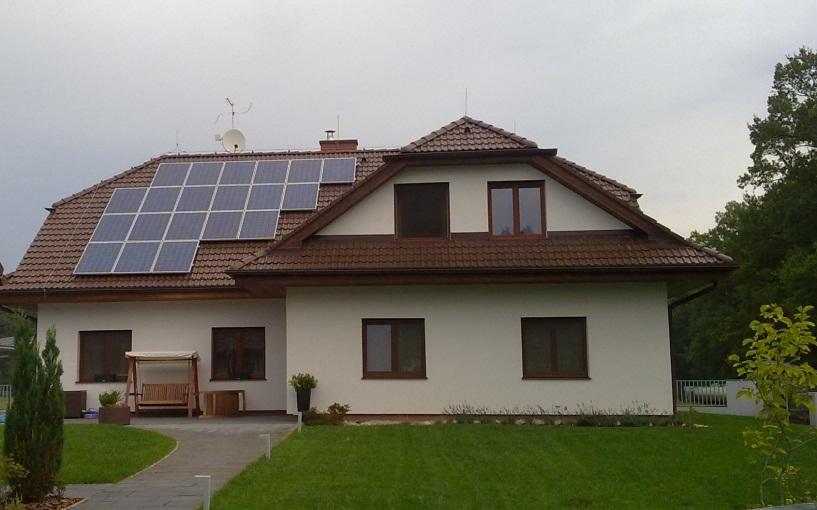 Rodinný dům - Srch Nominální výkon: 4,6kWp Schüco PS 09 MPE 230W PVI