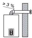 Odvod spalin - FF Součástí konstrukce kotle je místo pro měření spalin a kvality spalovacího vzduchu. Základní systém vedení spalin je koncentrický - ø 60/100.