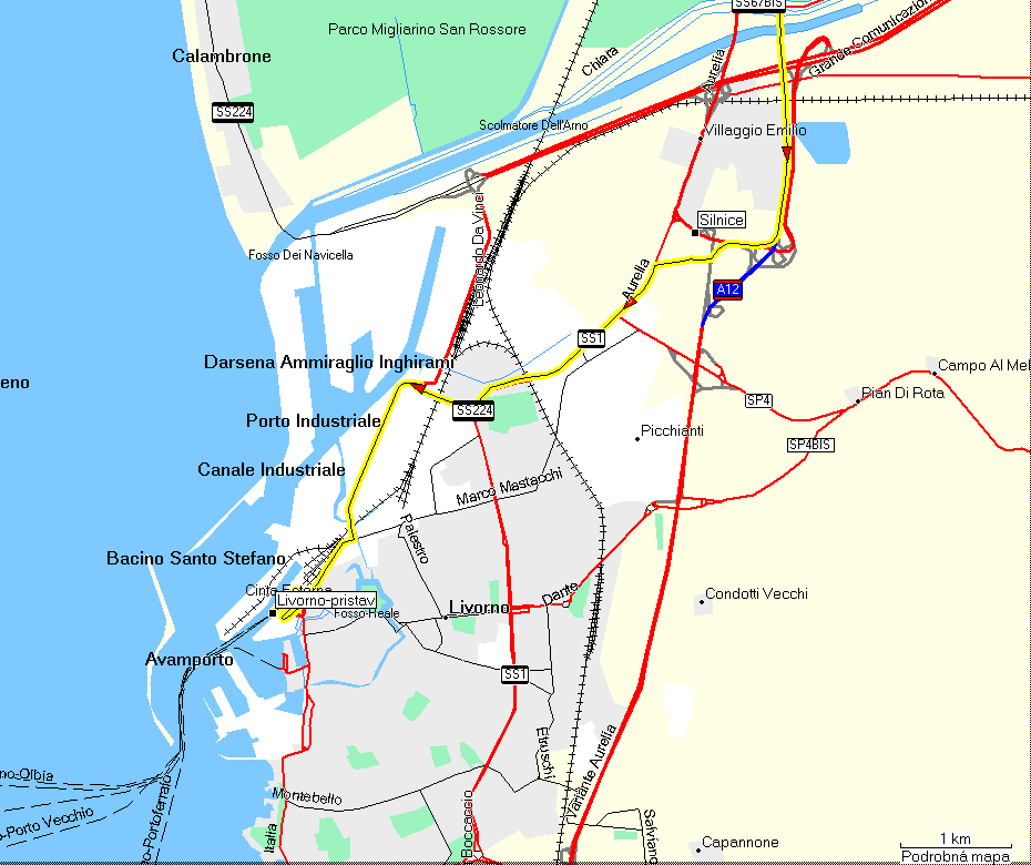 Národní symbol = Maurská hlava (RG 65) Z Plzně do Livorna 1000 km = cca 14 hodin Souřadnice přístavu: N43 33.197 E10 18.