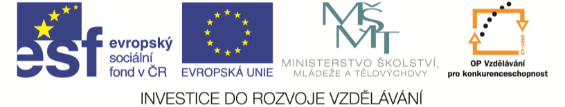 Název a adresa školy: Střední škola průmyslová a umělecká, Opava, příspěvková organizace, Praskova 399/8, Opava, 746 01 IČO: 47813121 Projekt: OP VK 1.