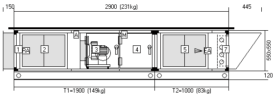 Klimatizační jednotka CLIMACAL Version 7.0.0 2S3V2DXQAMLS7SM 2.01.AHU Strana 1 Pozice v projektu Číslo nabídky 2.01 PH-12-162