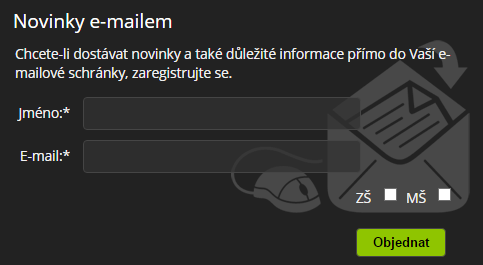 Možnosti komunikace se školou různorodé kanály pro komunikaci fóra, ankety možnost přihlásit se k odběru informací zpravodaj, RSS