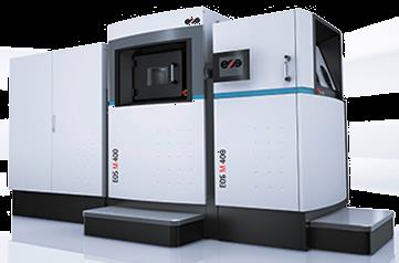 EOS (e-manufacturing Solutions) EOSINT M 280 EOS M 400 250 x 250 x 325 - laserový zdroj výkon laseru Yb-fibre laser 200 W / 400 W 1250 kg 2200 x 1070 x 2290 Cobalt-Chrom, 400 x 400