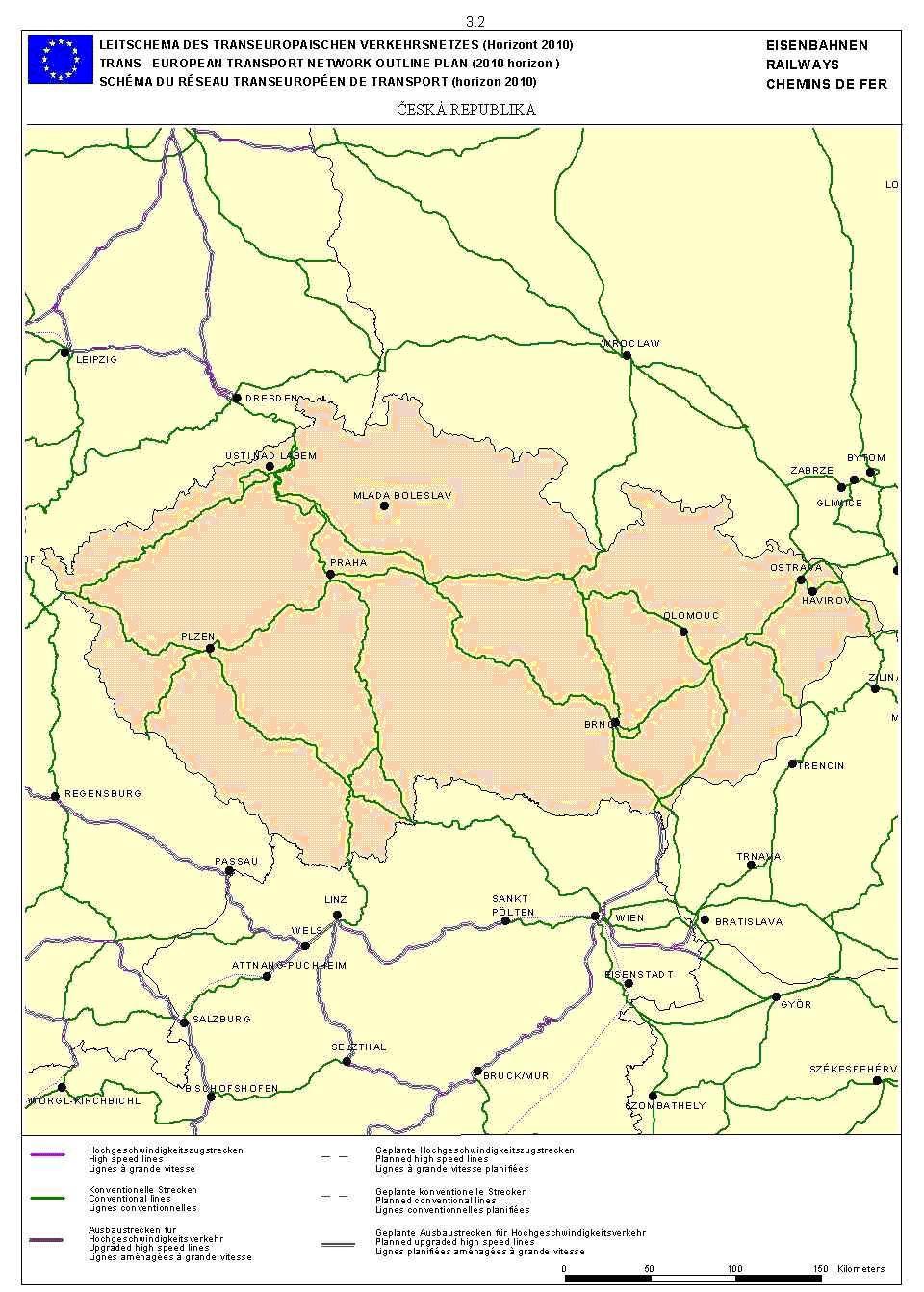 WT 2_3 Pevná jízdní dráha 1. úsek trať Česká Třebová Přerov, úsek Třebovice v Čechách Rudoltice v Čechách, km 9, 530 10, 030, obě traťové koleje, dl. 500 m.