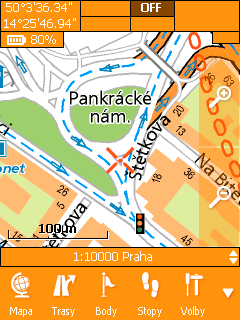 Základy ovládání aplikace SmartMaps Aplikace je uzpůsobena pro ovládání přes dotykovou obrazovku a je rozdělena na Hlavní menu a Kontextové menu.