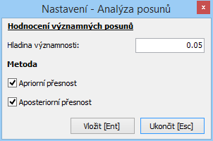 6.1.2 [Uložit jako projekt ] Uložení aktuálních dat a nastavení do souboru projektu (kap. 4.1). Název uloženého projektu je uveden v nadpisu hlavního okna aplikace (Obr. 4). 6.1.3 