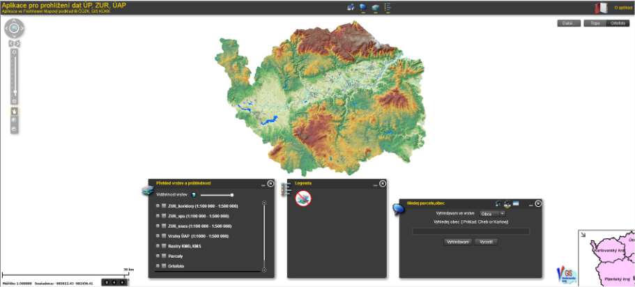 Náhled prohlížečky http://arcgis.