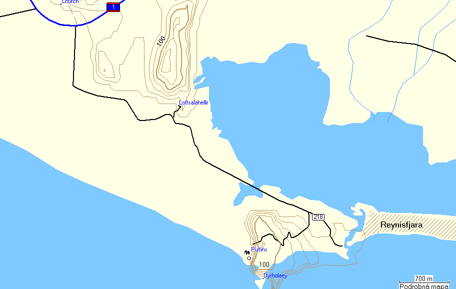 Vík RG 133-134; LP 193 - ptačí skála u Dyrhólaey (až 110