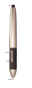 Příprava IWPanelu a elektronického pera k provozu Elektronické pero napájené AAA baterií slouží k vysílání signálu polohy elektromagnetickému digitizéru IWPanelu a řídí tak pohyb kurzoru.