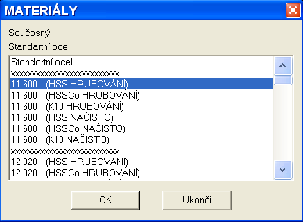 7. V menu nebo tlačítkové liště Obrábění vybereme tlačítko Vyber Nástroj. 7.