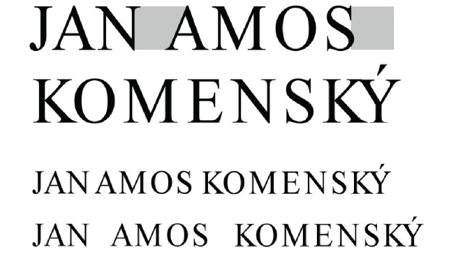 3. Typografie a sazba Obr. 3.2: rozpal antikvy, ukázka malých a velkých mezislovních mezer [2] 3.1.3 Řádek Řádek je další a neméně důležitý typografický prvek.