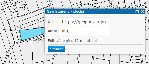 Odečíst z výběru Vyčistit výběr Zobrazit atributy Polylinie od ruky Polylinie Smazat Vyjmout Spojení Změnit tvar Vrátit (krok zpět) Znovu (krok dopředu) 2:11:2 :: Navrhnout změny Pomocí nástroje může