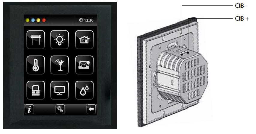 Obr. 3.10: Schéma zapojení jednotky teplotních vstupů [11] 3.2.12 Systémové ovládací jednotky K ovládání systému inels v místnostech slouží systémové ovládací jednotky.