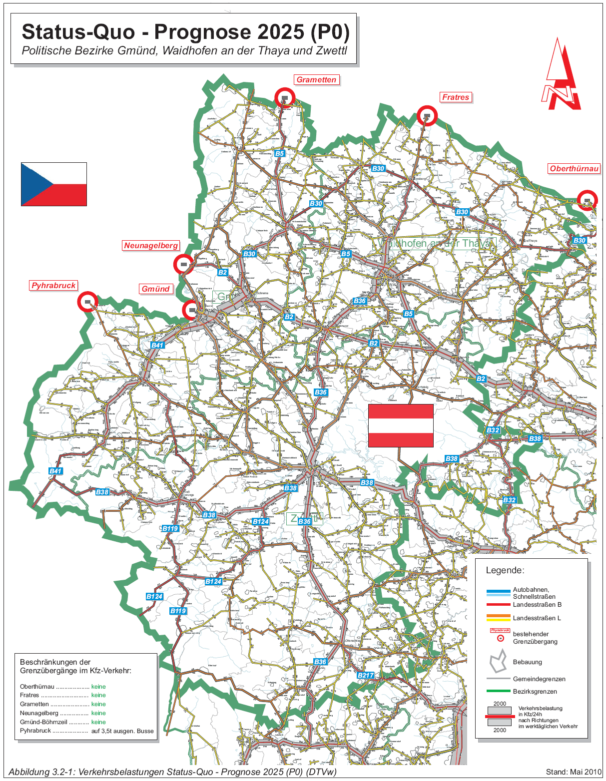 Verkehrsprognose Waldviertel Südböhmen Vvysočina 2025 Abbildung 3.