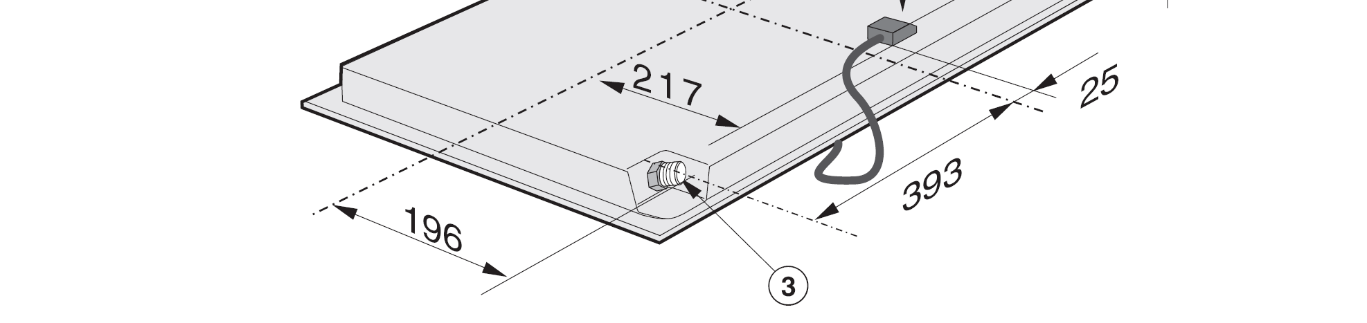 přípojka na plyn R 1/2" ISO 7-1 (DIN2999)