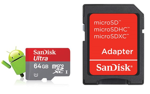 4. SanDisk microsdhc Ultra, Class 10 + Adapter Získejte rychlejší aplikace, výkon a pokročilé fotografické funkce pro váš Android nebo jiné operační systémy pro smartphony a tablety.