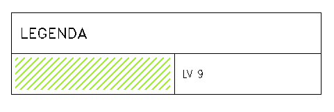 Obr. 7 Ukázka legendy h. Doplnit popisové pole do pravého dolního rohu použitím výkresu pop_pole.vyk. Do popisového pole doplnit potřebné údaje. i.