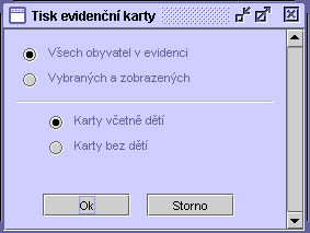 73 5.10.4.2 Grafy Akce Statistika - Grafy nabízí grafické znázornění procentuálních podílů daných skupin obyvatel. 1. V dolní části okna se seznamem obyvatel stiskněte tlačítko Akce.