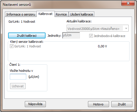 Obr. 26 Originální kalibrační roztok (vlevo), kalibrace konduktometru HI 8733 (vpravo) Kalibrace senzoru vodivosti Vernier Kalibrace senzoru vodivosti od firmy Vernier je nutné provést pomocí