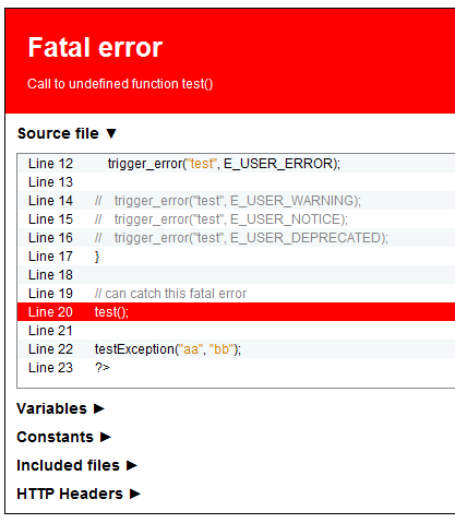 Strana 26 5 Bug buster Obr. 12 Chyba zachycená BugBusterem 5.2.2 Akce při chybě Zajímavou vlastností BugBusteru je to, že lze v konfiguraci nastavit funkce, které se provedou ještě před samotným zpracováním chyby.