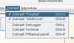 1 PROGRAMOVACÍ JAZYK JAVA Obrázek 2: UML ve vývojovém prostředí BlueJ Zjednodušený UML diagram tříd nabízí také vývojové prostředí BlueJ.