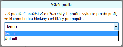 2.8 Elektronický podpis v prohlížeči firefox v.