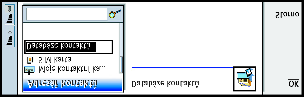 112 Kontakty Tip: Pro zobrazení souhrnných informací o pou¾ívání databáze stisknìte tlaèítko Menu a zvolte Soubor > Vlastnosti.