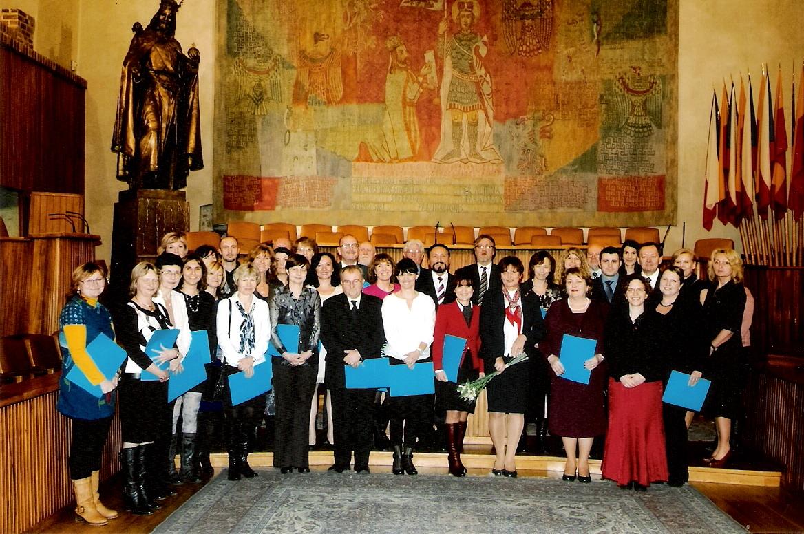Předávání certifikátů prosinec 2013, Praha, Karolinum