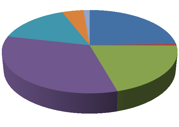 Graf 19: Zaměření leasingu movitých věcí podle komodit v SR v roce 2008 1% Stroje a průmyslové zařízení 15% 5% 24% Počítače a kancelářská technika 1% Nákladní vozidla 33% 21% Osobní automobily