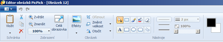 L 11 Vkládání prvků Vložení snímku obrazovky Při vkládání snímku výřezu obrazovky je nutné po výběru programu, ze kterého