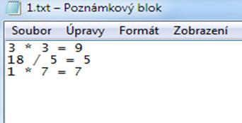 Přejede do pravého dolního rohu (pohyb bude trvat 5 sekund) a zde čeká na stisk klávesy nebo tlačítka myši.