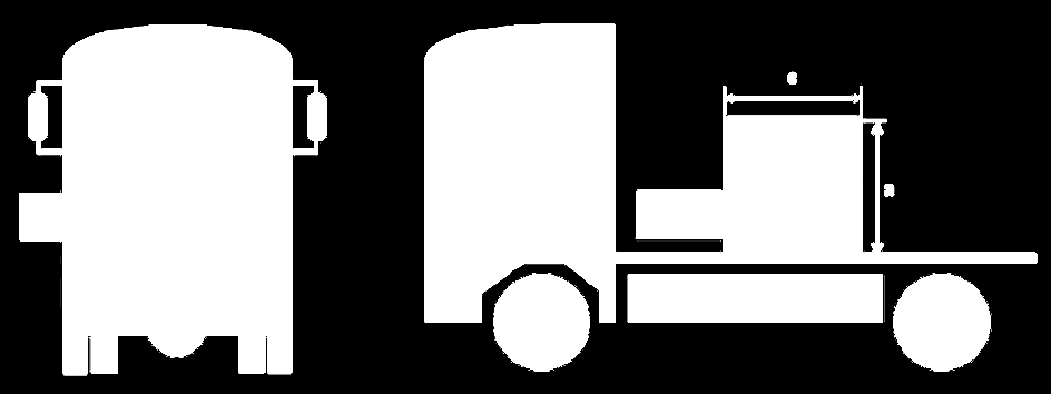 Obrázek 1 Těžiště nákladu [5] Pozice těžiště má podstatný vliv na chování nákladu během přepravy.