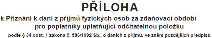 / 29 Sloupec 5 Část daňové ztráty, kterou