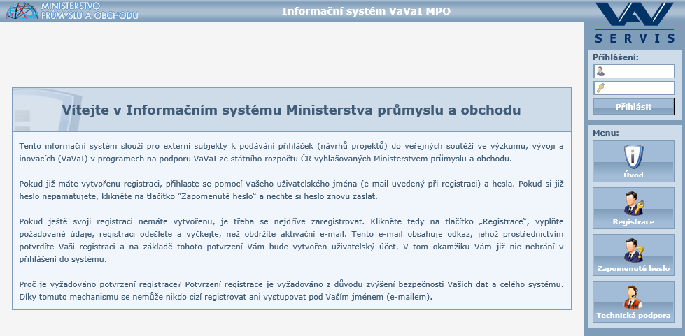 1. VS TRIO informační systém (el.