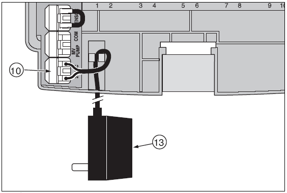 instalována. Ze všech vodičů kabelu odstraňte izolaci v délce 13mm. Poznámka: Jednotka TMC 212 má záklapné konektory pro připojení vodičů.