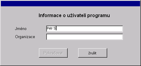 Po zaškrtnutí tlačítka S licenčními podmínkami souhlasím se zpřístupní tlačítko Souhlasím >>.