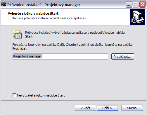 UTB ve Zlíně, Fakulta aplikované informatiky, 2010 52 Obr. 18. Složka v nabídce Start Po potvrzení tlačítkem Další je moţno vytvořit zástupce na ploše a panelu Snadné spuštění.