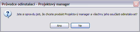 UTB ve Zlíně, Fakulta aplikované informatiky, 2010 55 Obr. 23. Potvrzení odebrání aplikace Při volbě Ano tedy bude program se všemi svými soubory odinstalován. Obr. 24.