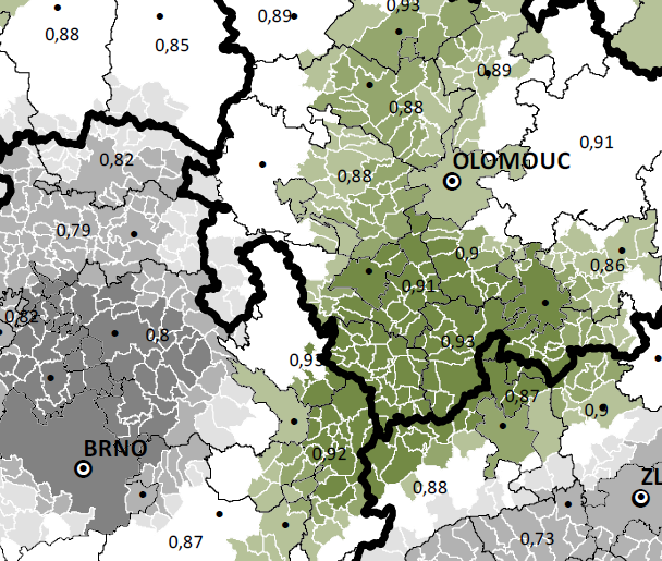 Zemědělství Celé území MAS je zaměřeno na intenzivní hospodaření s půdou. Z kartogramů je zřejmé, že Kartogram č. 14 celá oblast spadá do intenzivně zemědělsky využívané Hané.