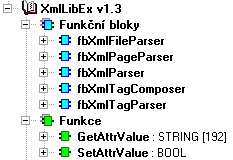 1 ÚVOD Knihovna XmlLibEx je standardně dodávaná jako součást programovacího prostředí Mosaic. Knihovna obsahuje funkční bloky umožňující práci s daty ve formátu Extensible Markup Language (XML).